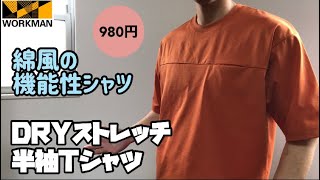 【ワークマン】とりあえずこれ一枚持っておけばOK！綿のように見えて綿じゃない！スゴいストレッチで着心地バツグン！DRYストレッチ半袖Tシャツ レビュー