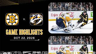 Game Highlights: Boston Bruins vs. Nashville Predators