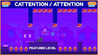 Cattention / Attention | Cat Dash | Geometry Dash Style Music Runner Gameplay screenshot 4