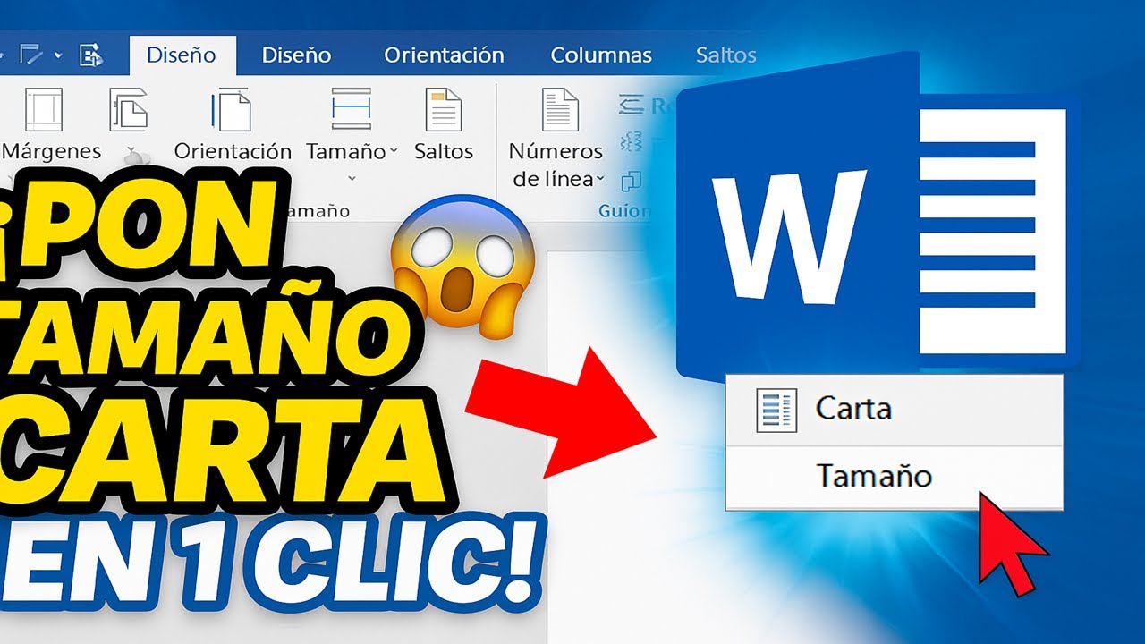 Como Poner Tamaño Carta Una Hojas En Word 2016 - YouTube