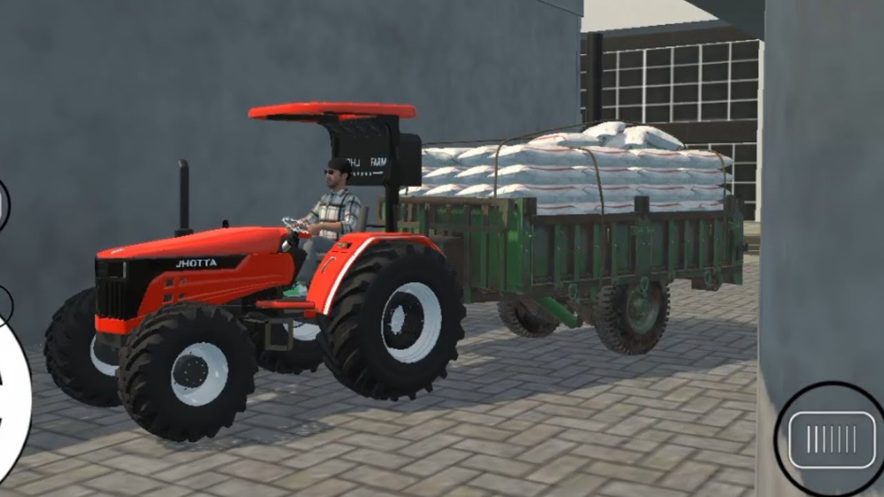 Tractor Driving Gameplay in Village Roads | Real Farming Drive