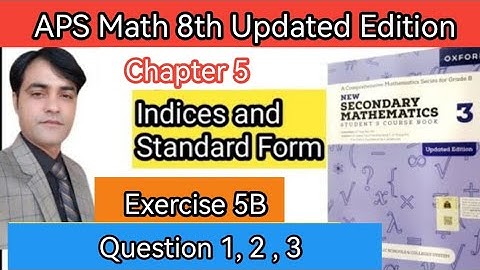 Exercise 5B Question 1,2,3 II APS Maths 8th II New Secondary Math Book 3 Updated Edition #taleem