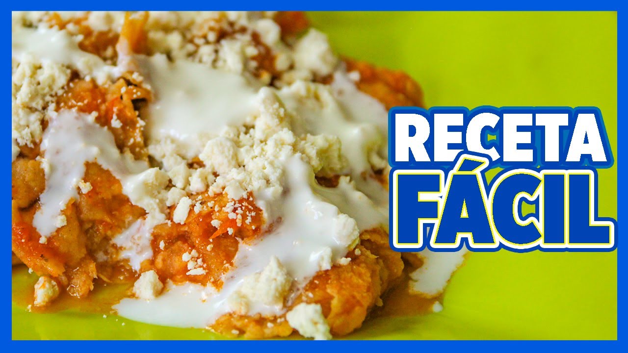 How to make red chilaquiles easy recipe - YouTube