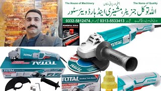 Review with Cheap Price Total TG12018026 Angel Grinder 180mm 2000W #Tools 03325812474 WHATSAPP 