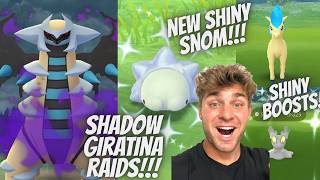 ✨Shadow Giratina Raids & NEW Shiny Snom Hunt LIVE in Pokemon Go!✨