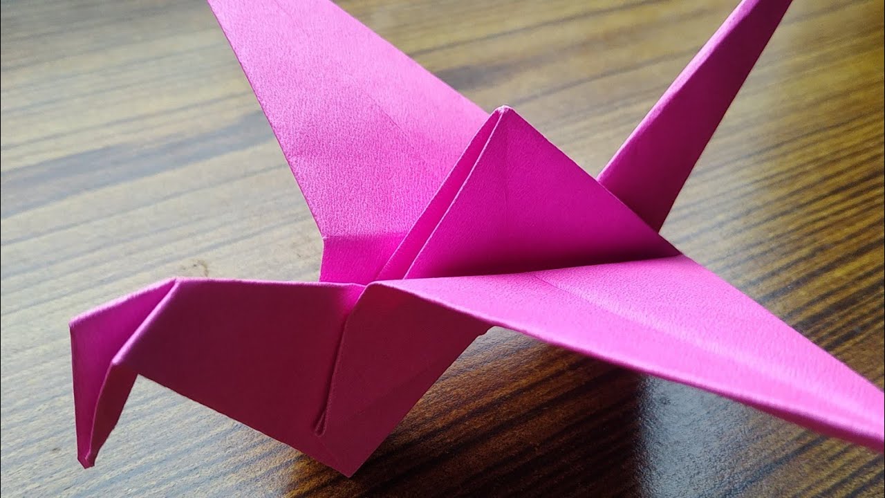 How to make a origami flapping bird step by step/without glue and