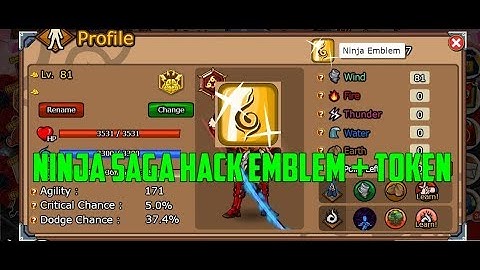 Ninja Saga Hack EMBLEM + TOKEN 100% work Fiddler 2018 [HD]