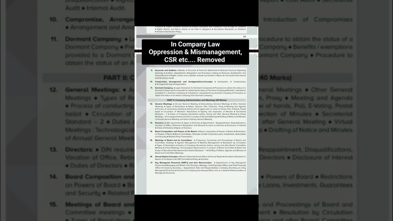 Updated module of CS Executive 