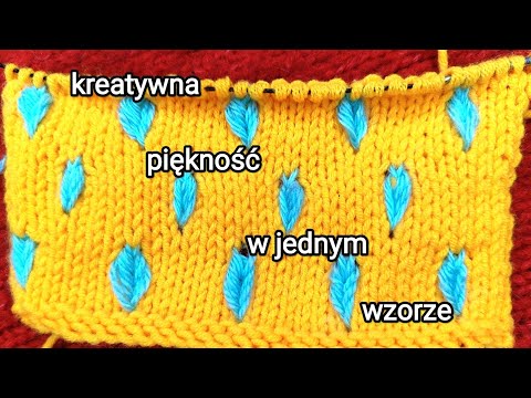 Kreatywny wzór na drutach | Piękny ścieg krok po kroku | Knitting pattern