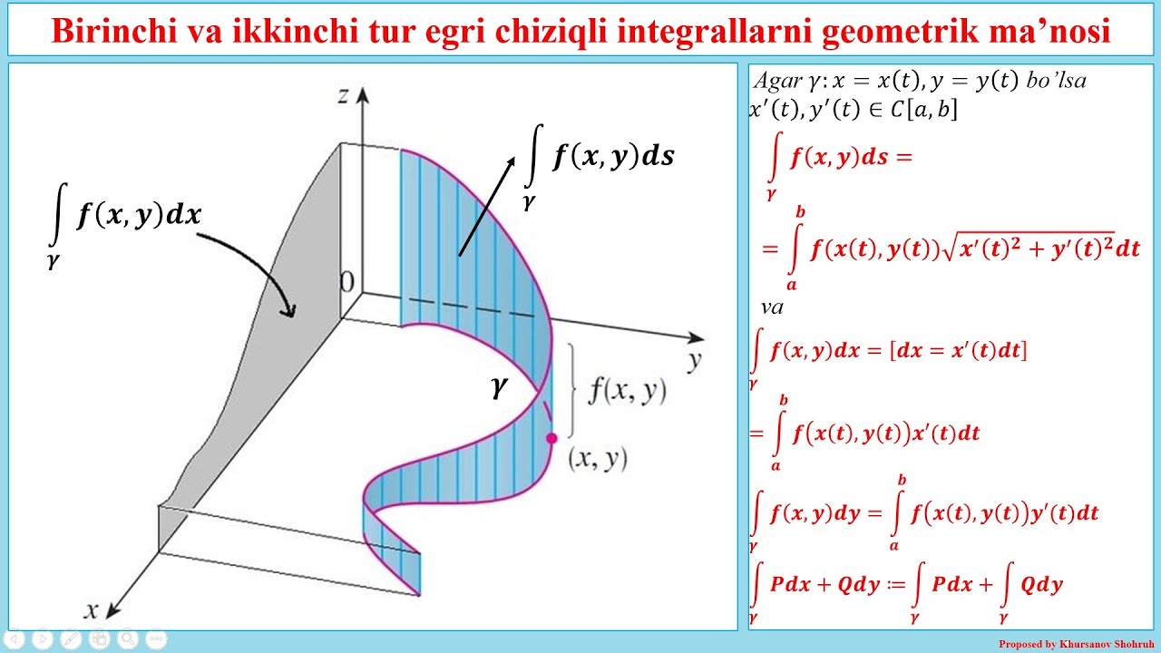 Egri chiziqli integrallar.