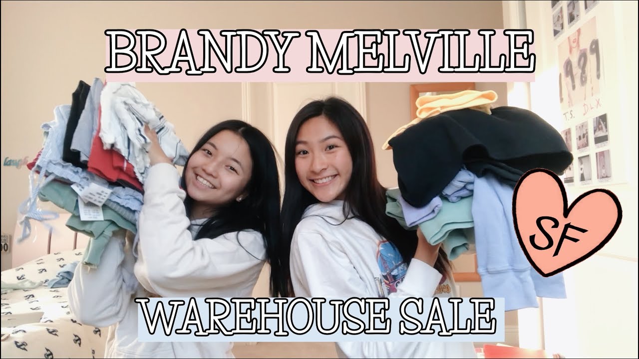 BRANDY MELVILLE WAREHOUSE SALE SAN FRANCISCO 2018 Vlog, Haul, & Tips