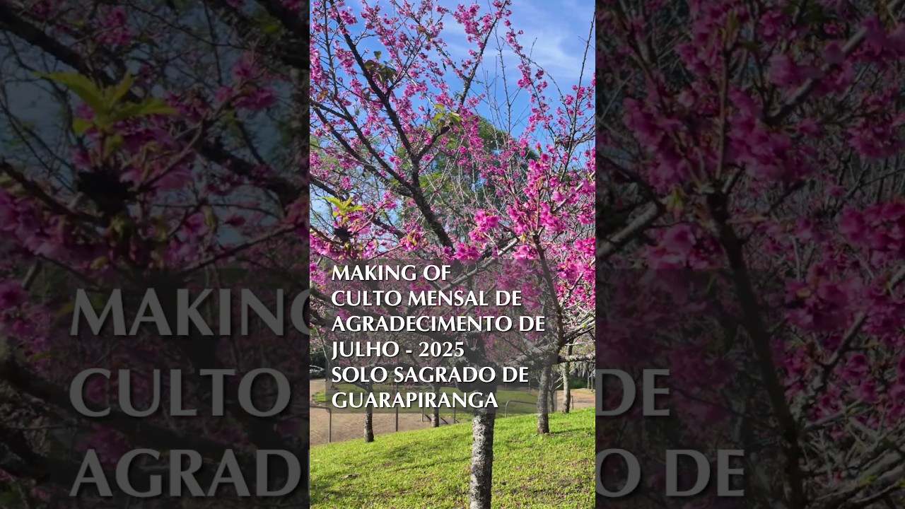 Assistiu ao making of com a preparação para o Culto Mensal de Julho?