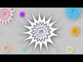 DIY Paper Snowflake ❄️ | Easy &amp; Beautiful Christmas Decoration Idea | Christmas crafts