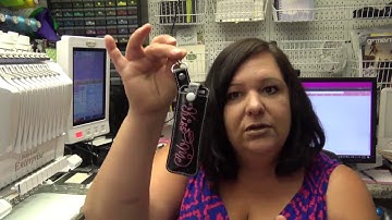 In The Hoop Lip Gloss Pocket Snap Tab Key Fob Embroidery Design Tutorial