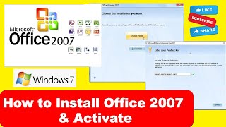 how to install office 2007 in windows 7 for free