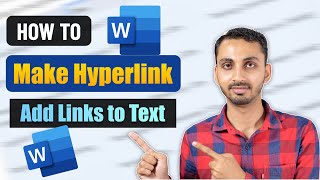 How to Add Hyperlinks to Texts in MS Word? Add Clickable Links to Texts in Word (Tutorial)