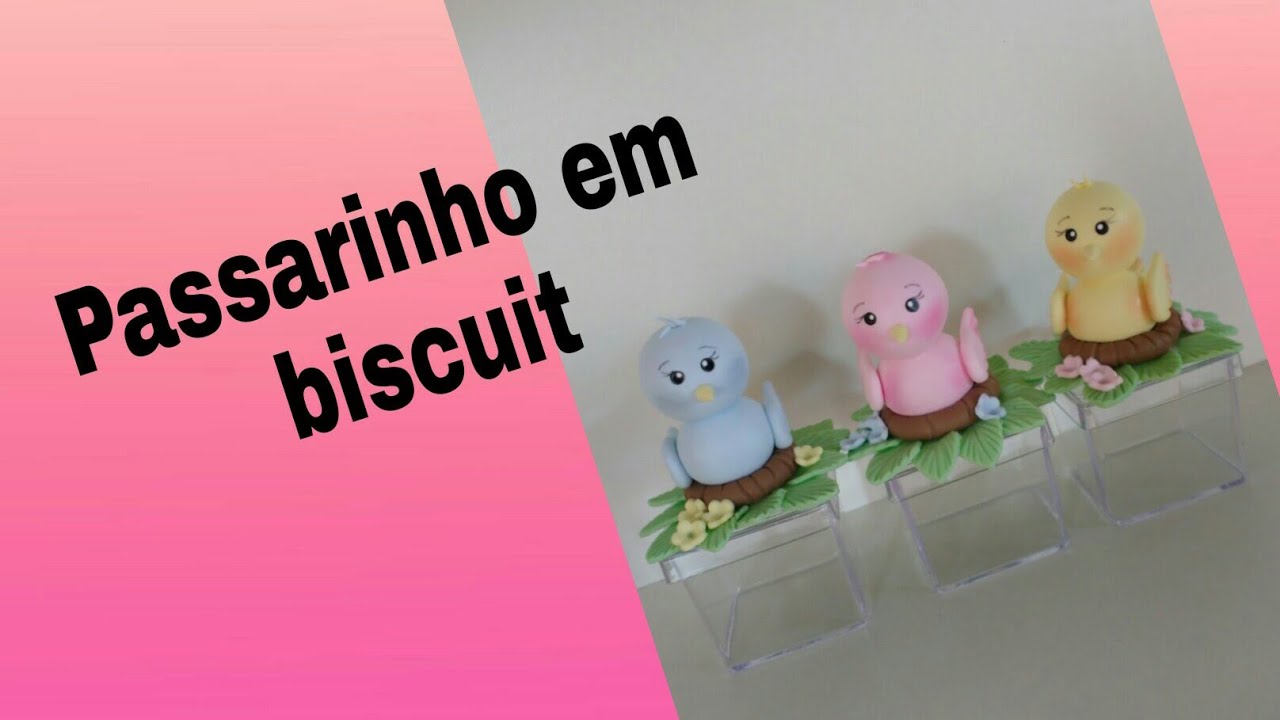 DIY - passarinho em biscuit