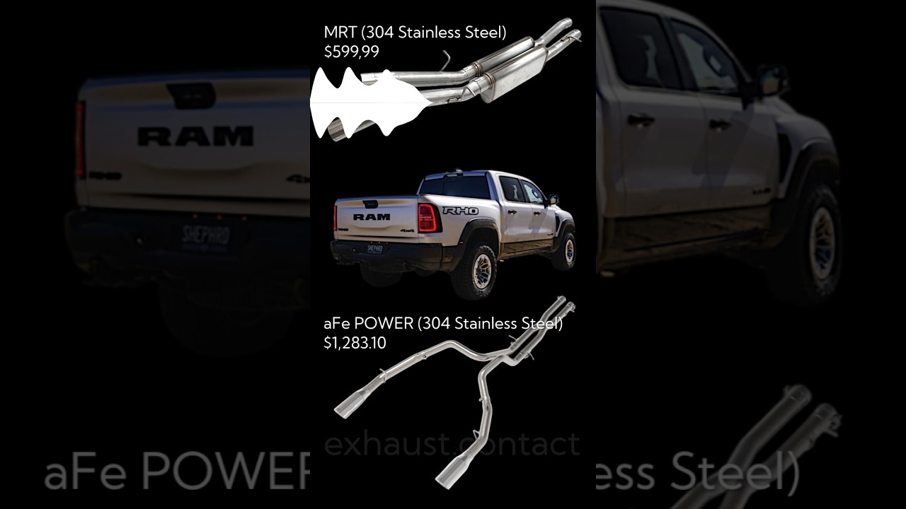 Ram 1500 RHO exhaust sound comparison - aftermarket upgrade (2025+, 3.0L Twin Turbo I6)