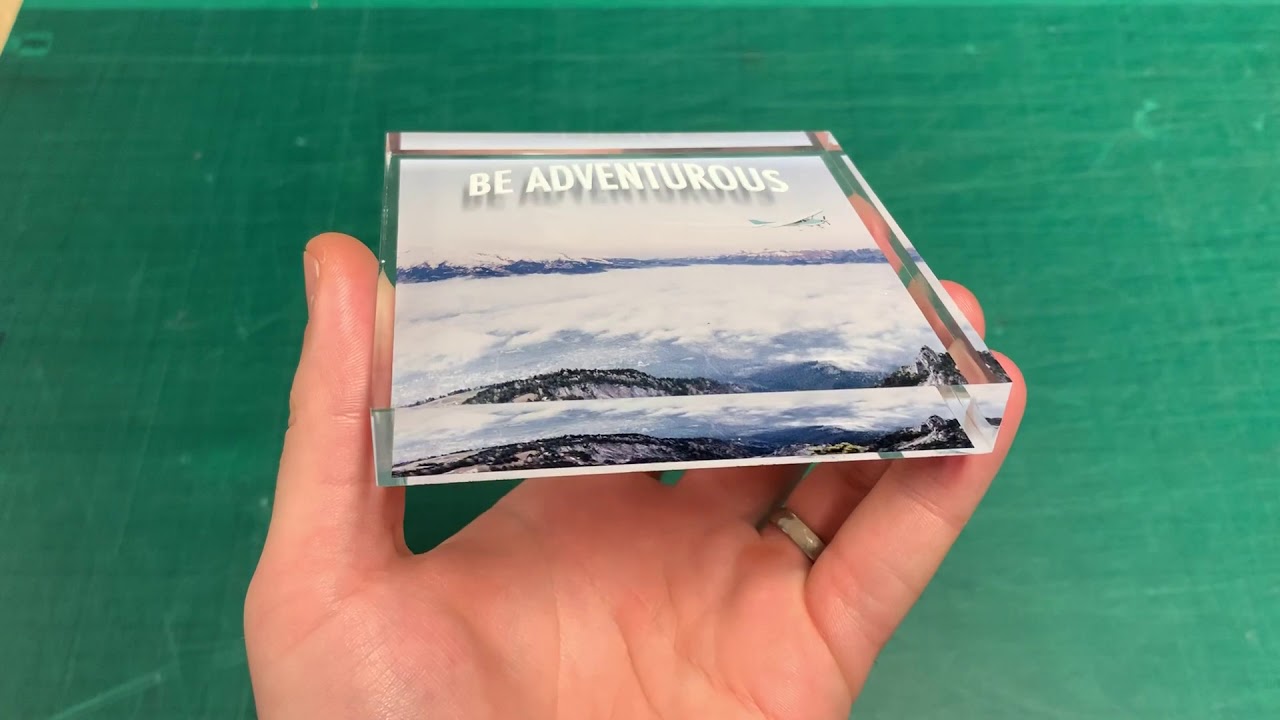 Mimaki UJF MKII Print direct to Acrylic Block