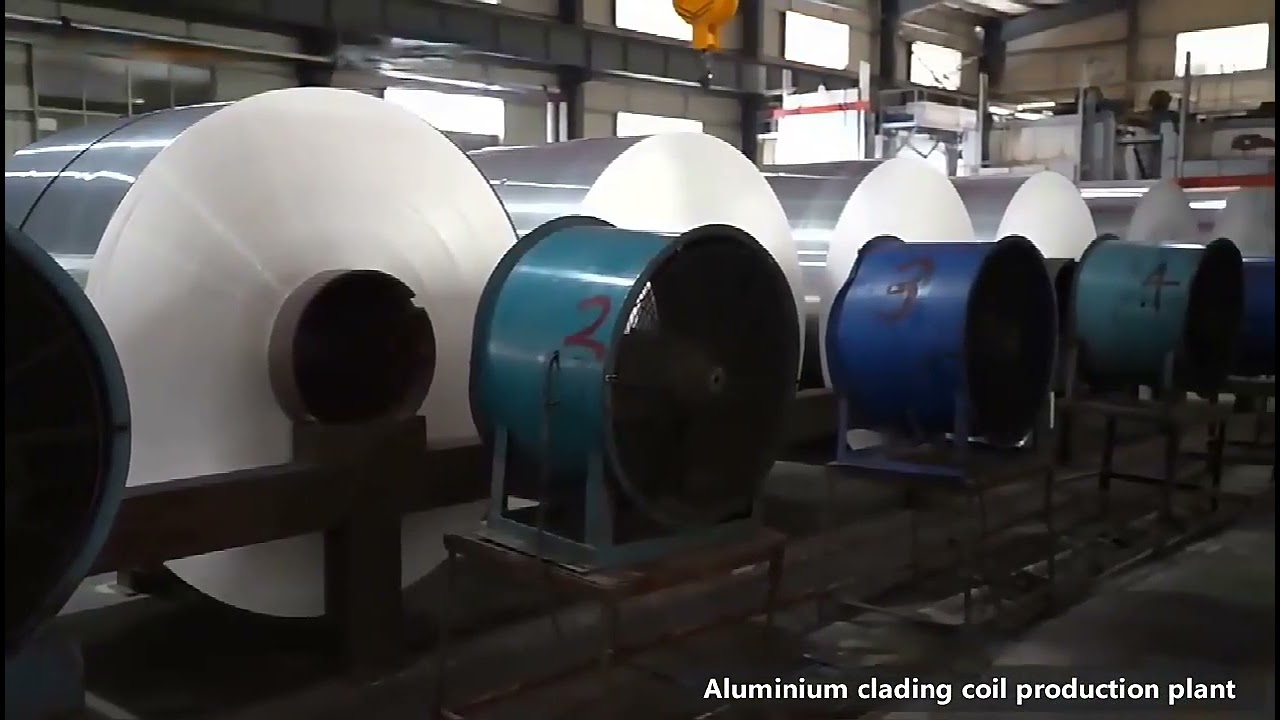 4343 3003 4343 Aluminum Cladding Coil Production Plant 