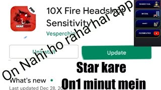 10X Fire Headshot Sensitivity app 10x headshot app start kaise kare screenshot 4