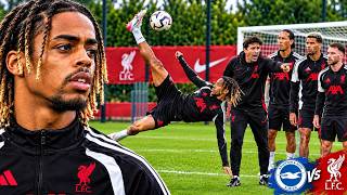 BARCOLA STUNS LIVERPOOL TRAINING GROUND WITH UNBELIEVABLE SKILL AHEAD OF BRIGHTON CLASH!