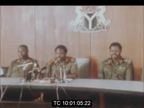 Brig Murtala Muhammed Addresses the Nation After Coup that Deposed Gen Yakubu Gowon  July 1975