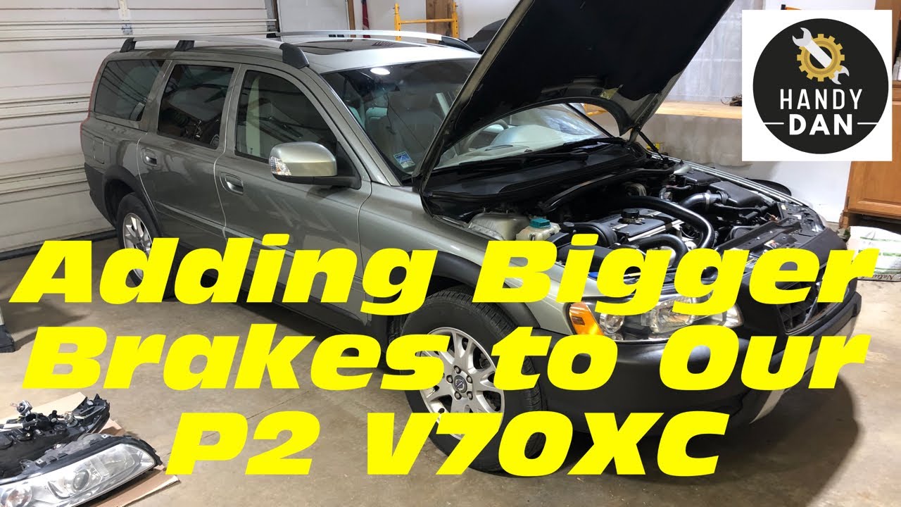 How to Add Bigger Brakes to 2007 Volvo XC70 while retaining the same calipers, no bleeding needed!