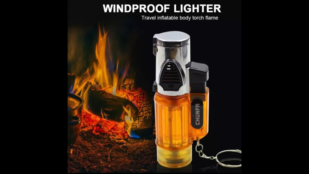 3 Jet Blue Flame Torch Lighter Triple Jet Lighter Refillable Windproof Cigar Lighter