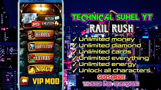 Rail Rush Mod apk v1.9.19 latest version(Unlimited money, diamond, energy, cards, Unlock characters) screenshot 4