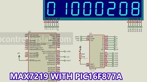 MAX7219 interfacing with 8 digit Seven Segment Display using pic microcontroller