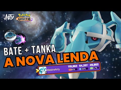 🕹️METAGROSS: O Novo TankerKiller do Pokémon Unite | Gameplay Primeira vez [Girobola + Cabeçada Zen]