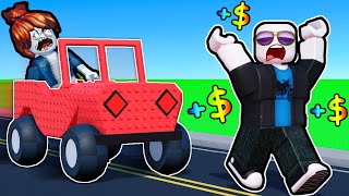 making MILLIONS by crossing THE MOST DANGEROUS Road in Roblox