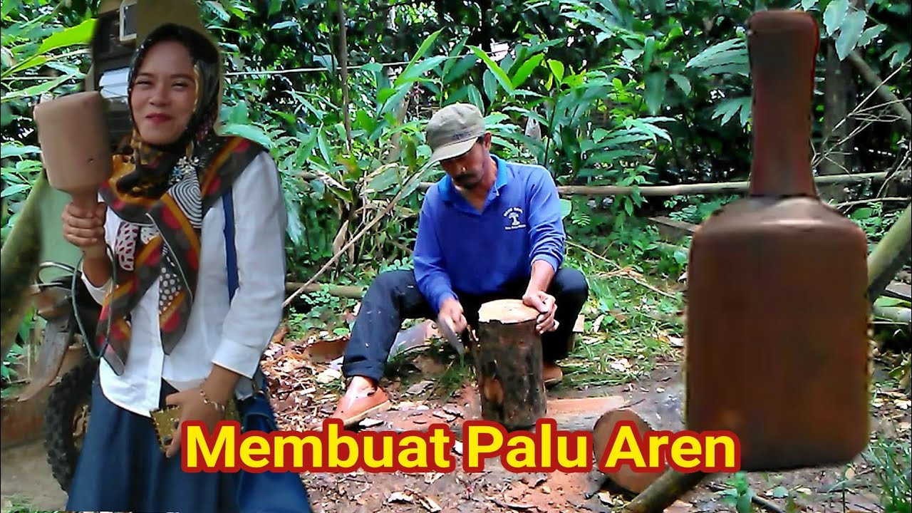 Изготовление пальмового молотка || Панинггур или Балбал