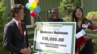 Publishers Clearing House Winners: Shakeena Robinson From Milford, Connecticut Wins $10,000