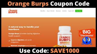Use Code Save1000 Orange Burps Coupon Code Orange Burps Discount Code