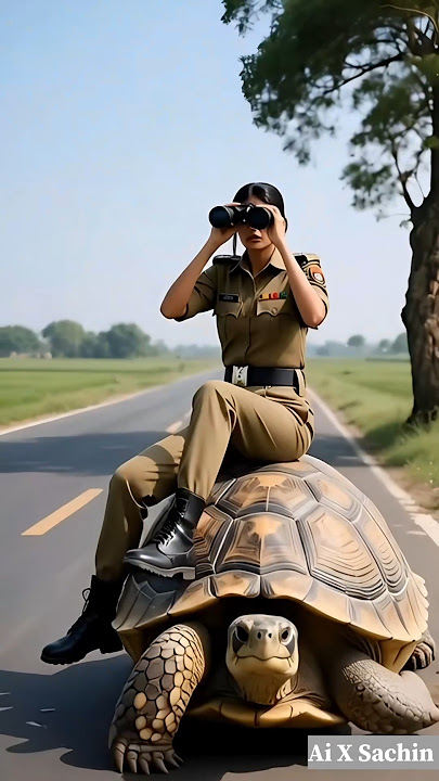 Lady solger made a water slider for grandpa 🪖 🥇#ai #shorts