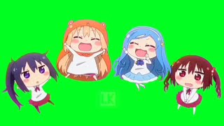 Anime Green Screen 干物妹うまるちゃん