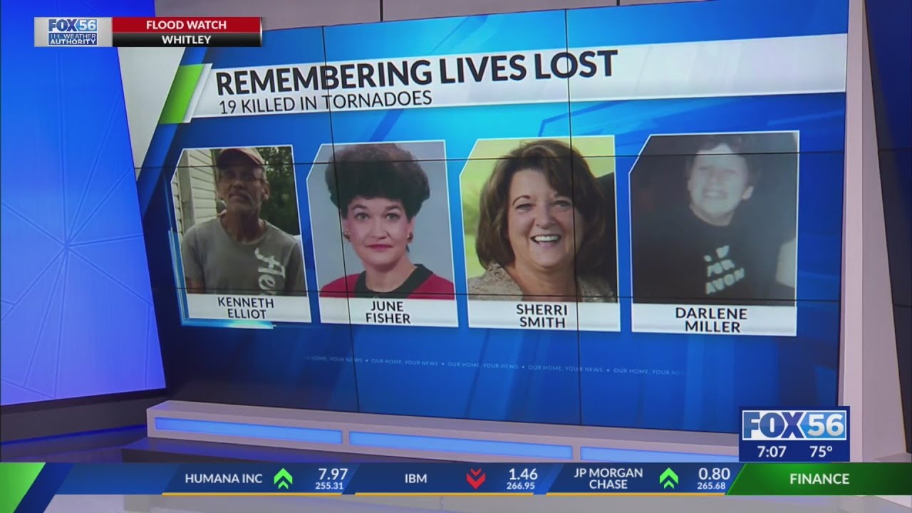 Who are the 19 southeastern Kentucky tornado victims?