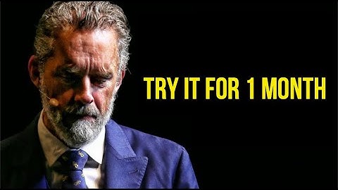 Jordan Peterson | "TRY IT For 1 Month" powerful stuff 🧠