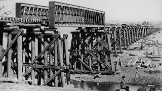 How America Built Railroad Bridges Using Trees Cut That Morning