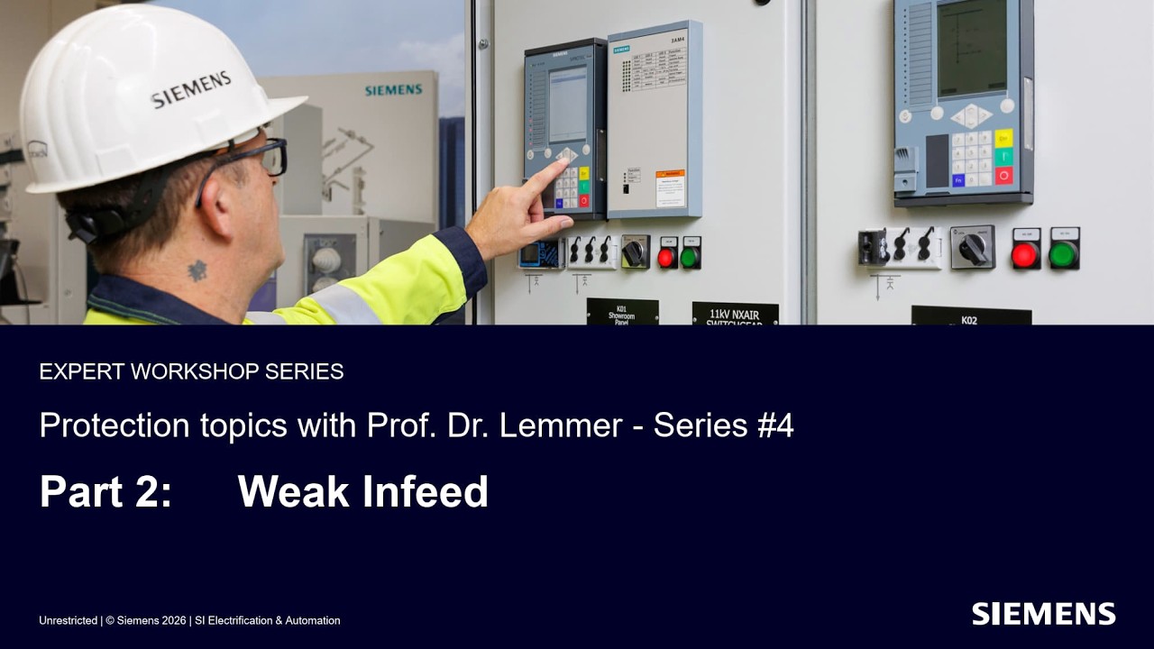Line Protection Webinar Series 4 : Part 2 - Weak Infeed - YouTube