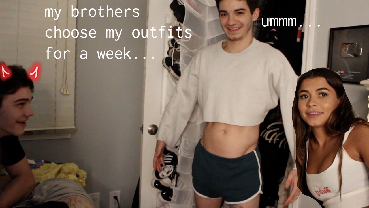 MY BROTHERS CHOOSE MY OUTFITS FOR A WEEK... this was interesting