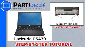Dell Latitude E5470 (P62G001) Display Hinges How-To Video Tutorial