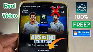 How To Watch India Vs Australia Match Hotstar, IND vs AUS live Test match today kaise dekhe Free me? screenshot 1