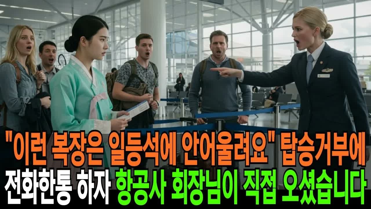 이런복장은 일등석에 안어울려요 탑승거부에 전화한통 하자 항공사 회장님이 직접 오셨습니다  퍼스트클래스의 품격 ｜ 반전사연 ｜ 오디오북