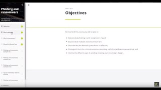 Phishing and Ransomware Human Patch E-learning Course Demo screenshot 2