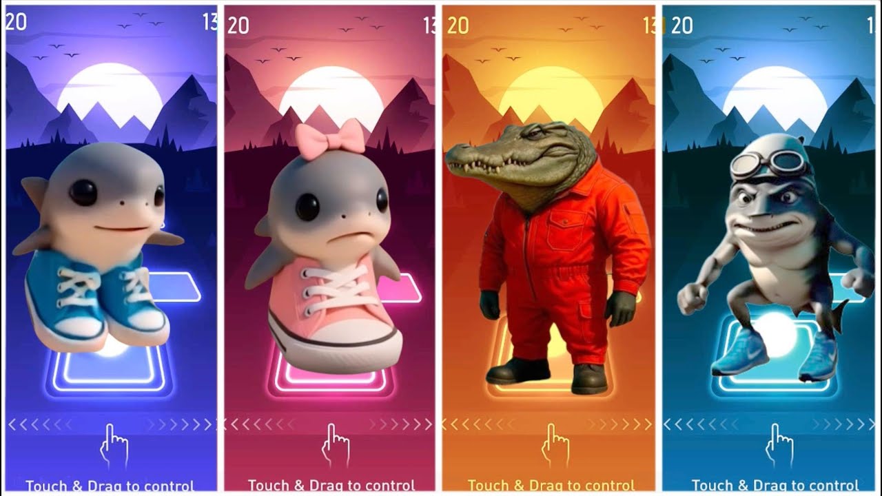 TRALALERITOS vs BABY SHARK FAMILY vs SQUID GAME BRAINROT vs CRAZY FROG BRAINROT