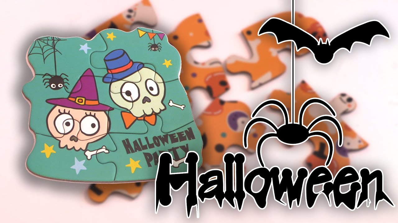 Halloween 🎃 Crée ton Puzzle | Citrouille Jack-o-Lantern, Vampire, Sorcière, Fantôme