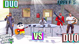 Franklin And Adam Duo vs Shinchan And Alok Duo Best Funny Gameplay😂 PART 2